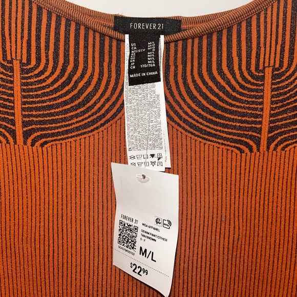 Forever 21 Orange Tank Too Body Suit - Picture 3 of 4